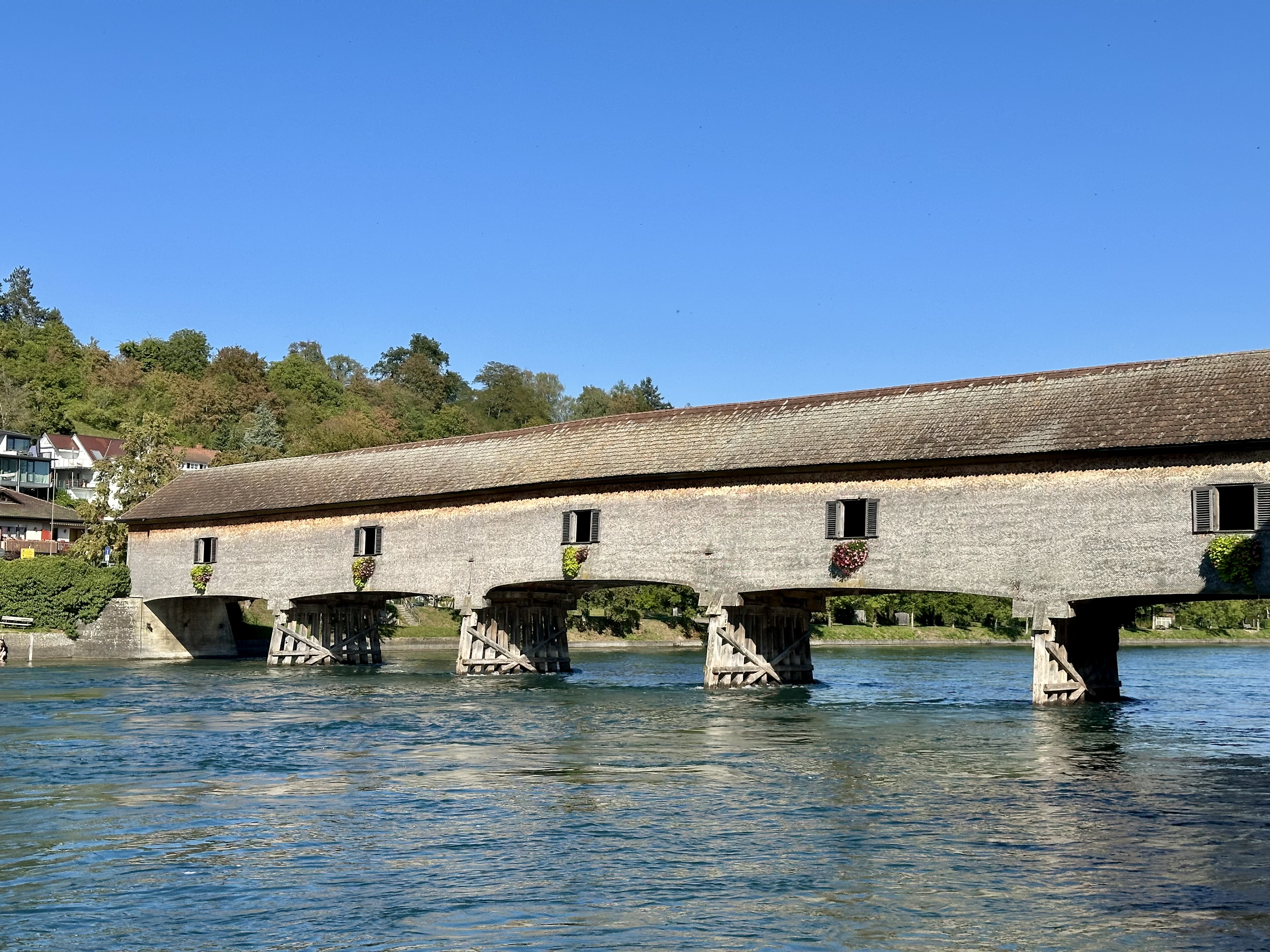 Eine Brücke in Diessenhofen